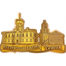 Магнит из бересты вырезной Томск Исторический музей золото